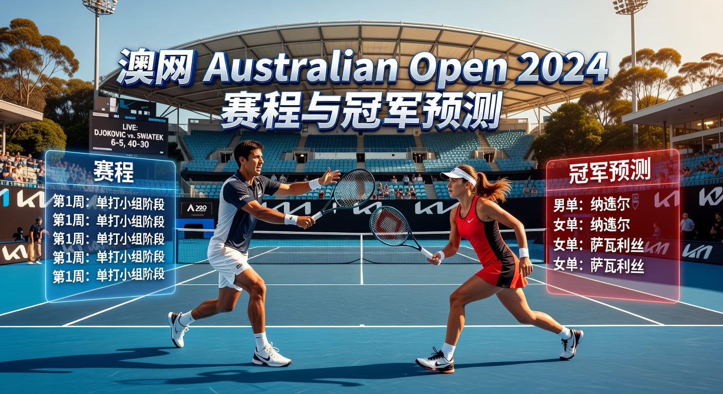 澳网2024赛程冠军预测 Australian Open最新分析